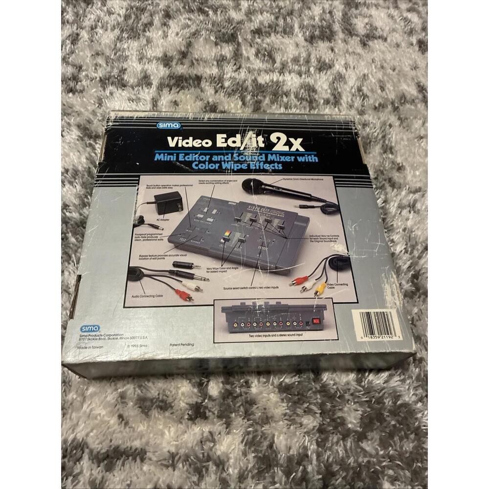 Vintage Sima Video ED/IT 2X Mini Editor Sound Mixer With Color Wipe Effects - Picture 3 of 3